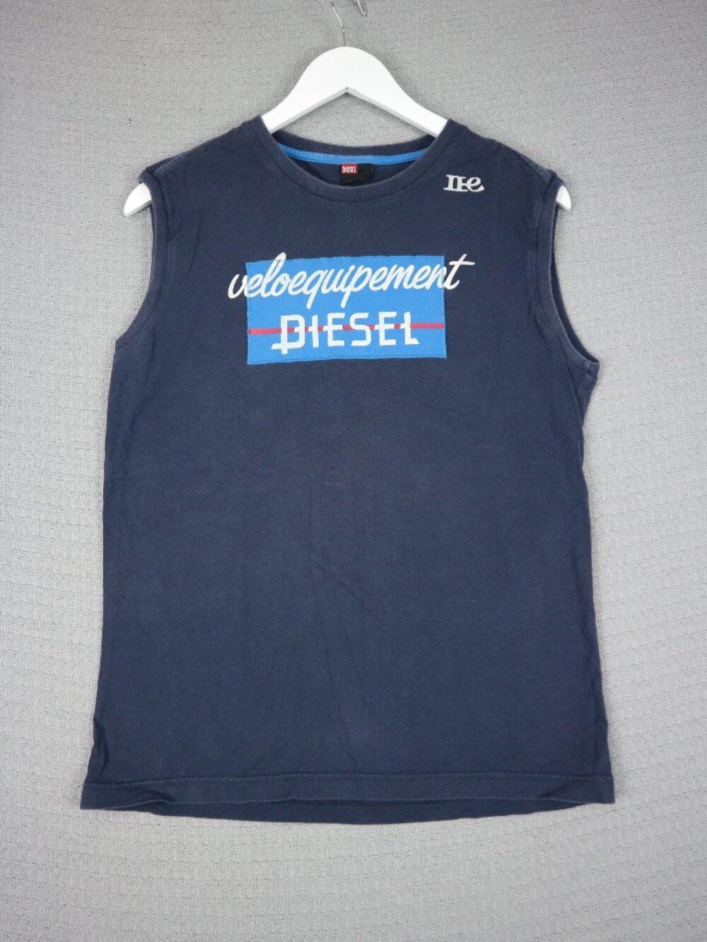 Diesel Veloequipment Sleeveless Muscle Tee Mens Navy XL